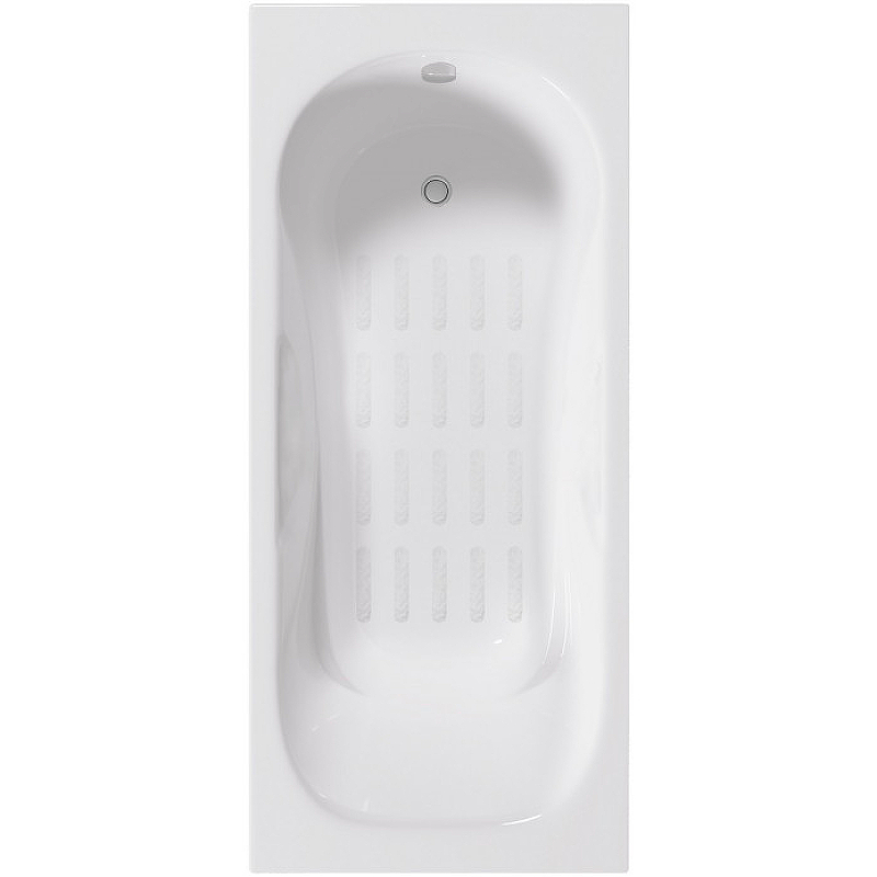 Ванна чугунная Delice Malibu DLR230607-AS 150х75 (белый), встраиваемая с антискользящим покрытием