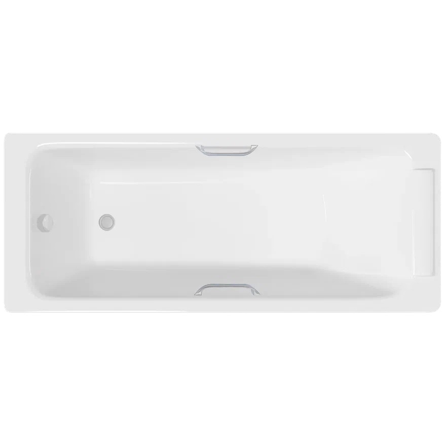 Ванна чугунная Delice Palomba DLR230620R 170х70 (белый), встраиваемая с отверстиями под ручки