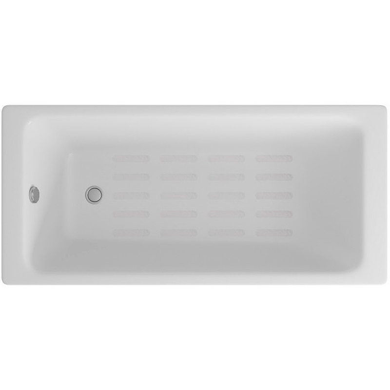 Ванна чугунная Delice Parallel DLR220504-AS 160х70 (белый), встраиваемая с антискользящим покрытием
