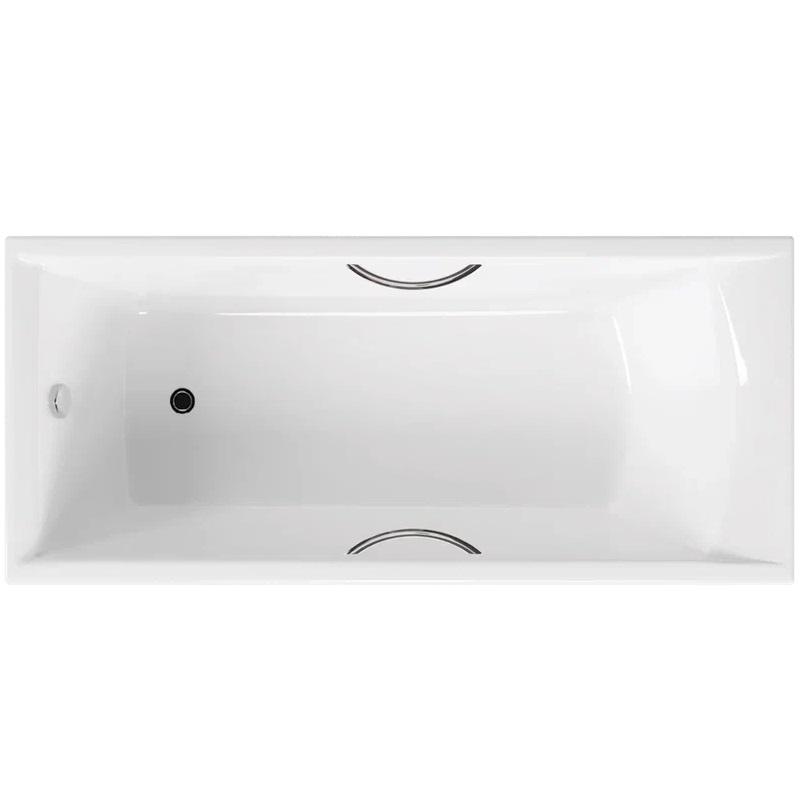 Ванна чугунная Delice Prestige DLR230601R 180х75 (белый), встраиваемая с отверстиями под ручки