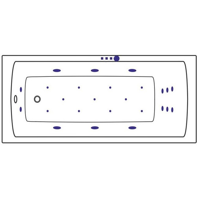 Ванна гидромассажная  Excellent Aquaria Ultra WAEX.AQU17.ULTRA.GL 170x75 (золото)