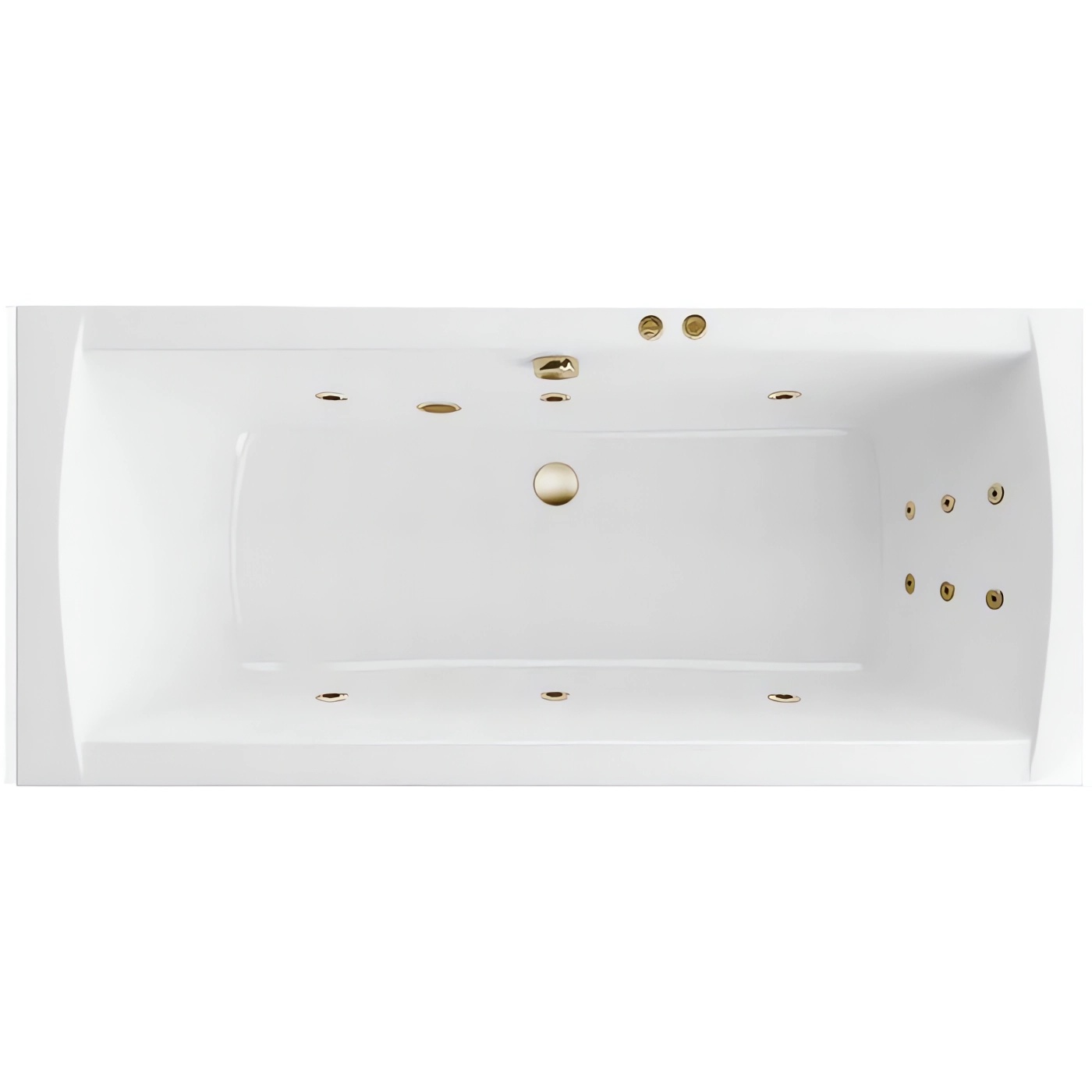 Ванна гидромассажная Excellent Aquaria Lux Line WAEX.AQU18.LINE.BR 180x80 (бронза), на каркасе, со сливом-переливом