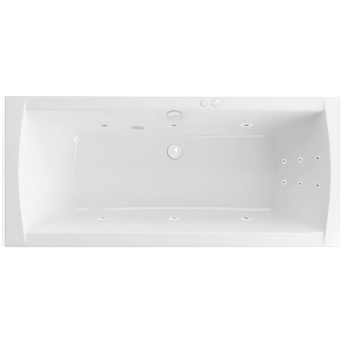 Ванна гидромассажная Excellent Aquaria Lux Line WAEX.AQU18.LINE.WH 180x80 (белый), на каркасе, со сливом-переливом