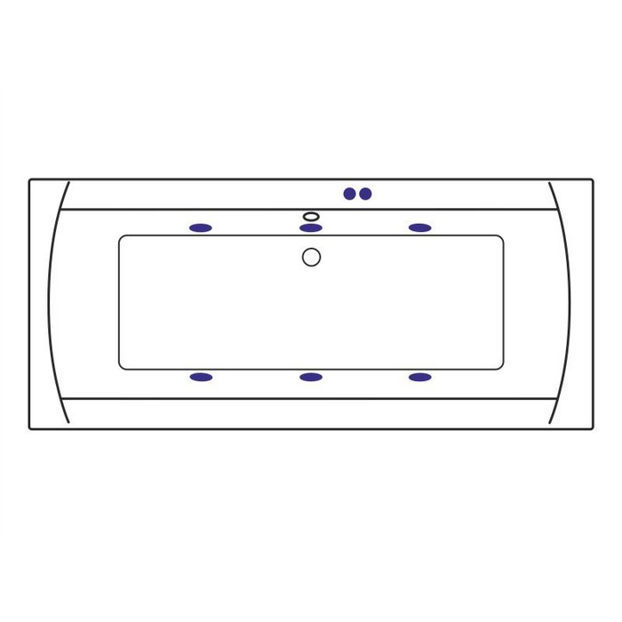 Ванна гидромассажная Excellent Aquaria Lux Soft WAEX.AQU18.SOFT.BR 180x80 (бронза), на каркасе, со сливом-переливом