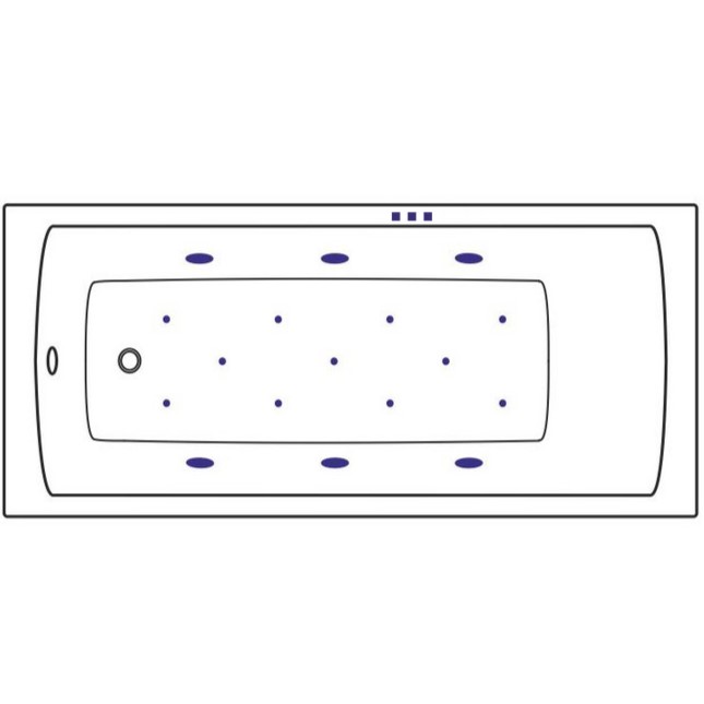 Ванна гидромассажная Excellent Aquaria Relax WAEX.AQU16.RELAX.BR 160x70 (бронза), на каркасе, со сливом-переливом