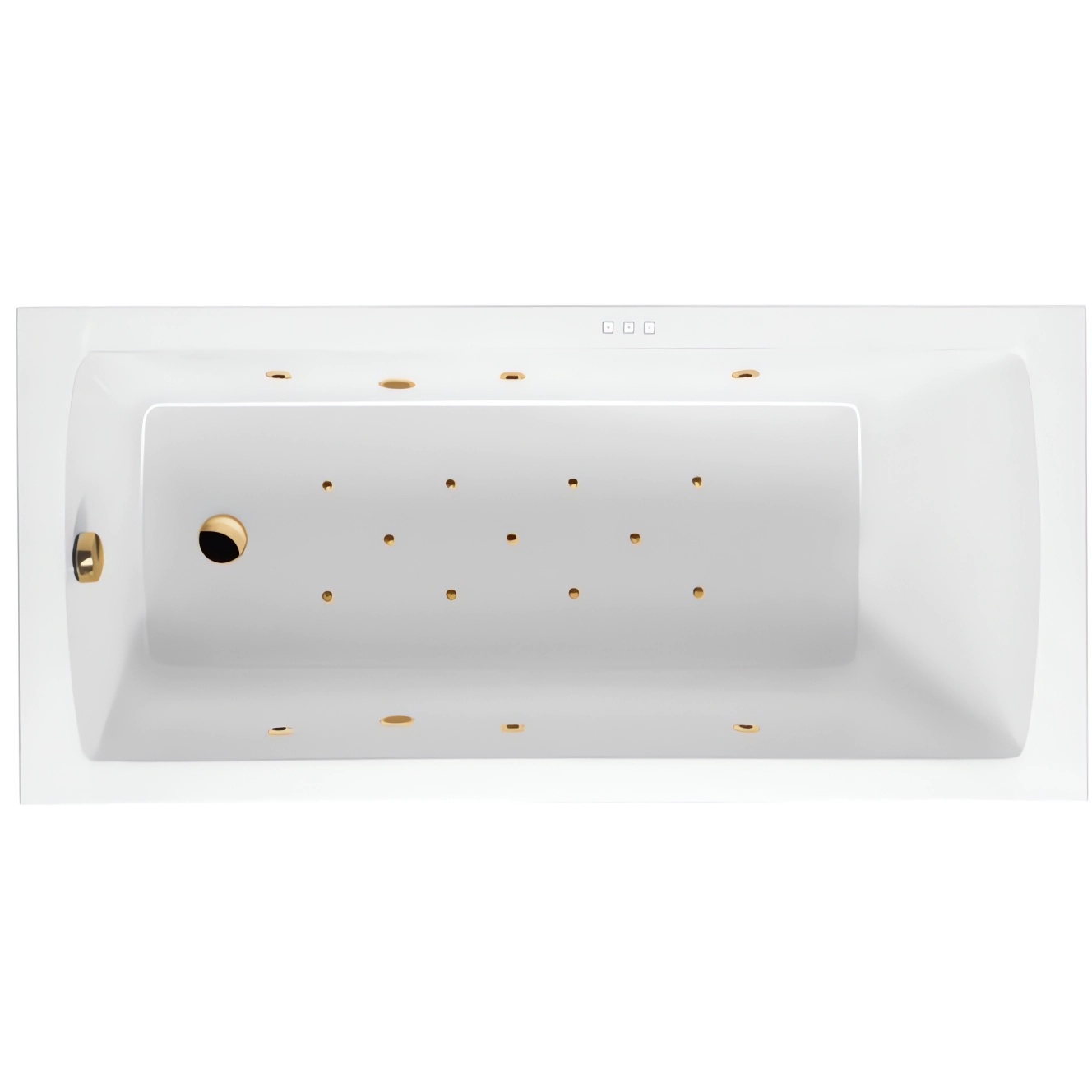 Ванна гидромассажная Excellent Aquaria Relax WAEX.AQU17.RELAX.GL 170x75 (золото), на каркасе, со сливом-переливом