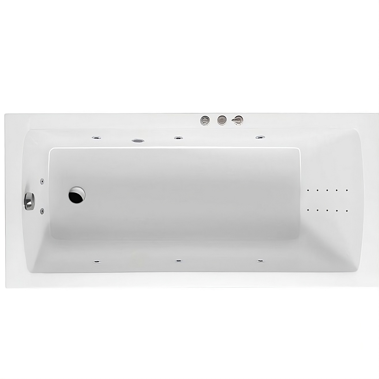 Ванна гидромассажная Excellent Aquaria Smart Nano WAEX.AQU15.SMARTNANO.CR 150x70 (хром), на каркасе, со сливом-переливом