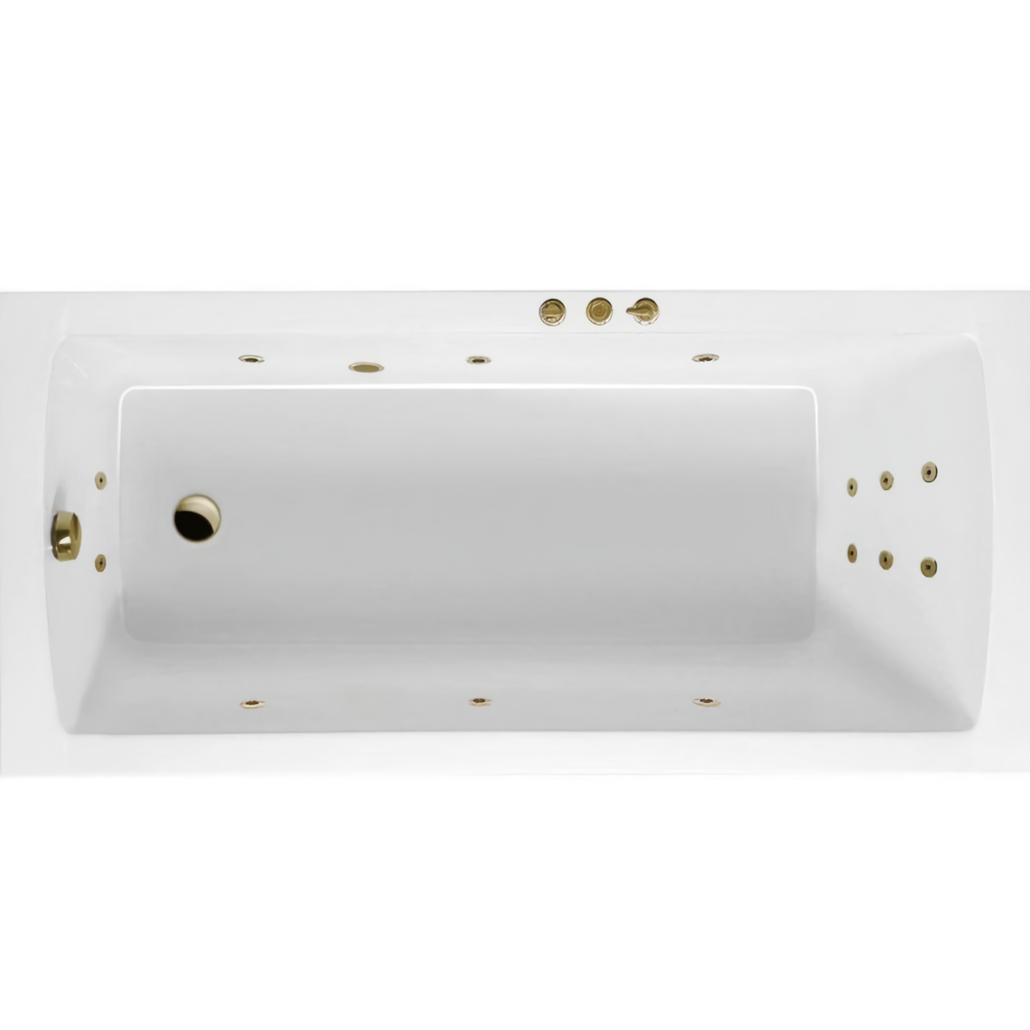 Ванна гидромассажная Excellent Aquaria Smart WAEX.AQU17.SMART.BR 170x75 (бронза), на каркасе, со сливом-переливом