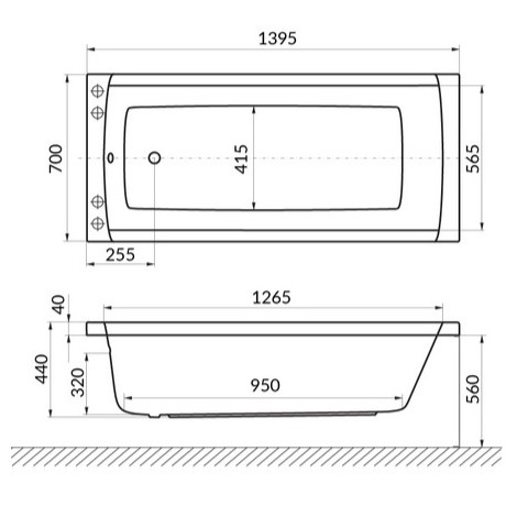 Ванна гидромассажная Excellent Aquaria Soft WAEX.AQU14.SOFT.GL 140x70 (золото), на каркасе, со сливом-переливом
