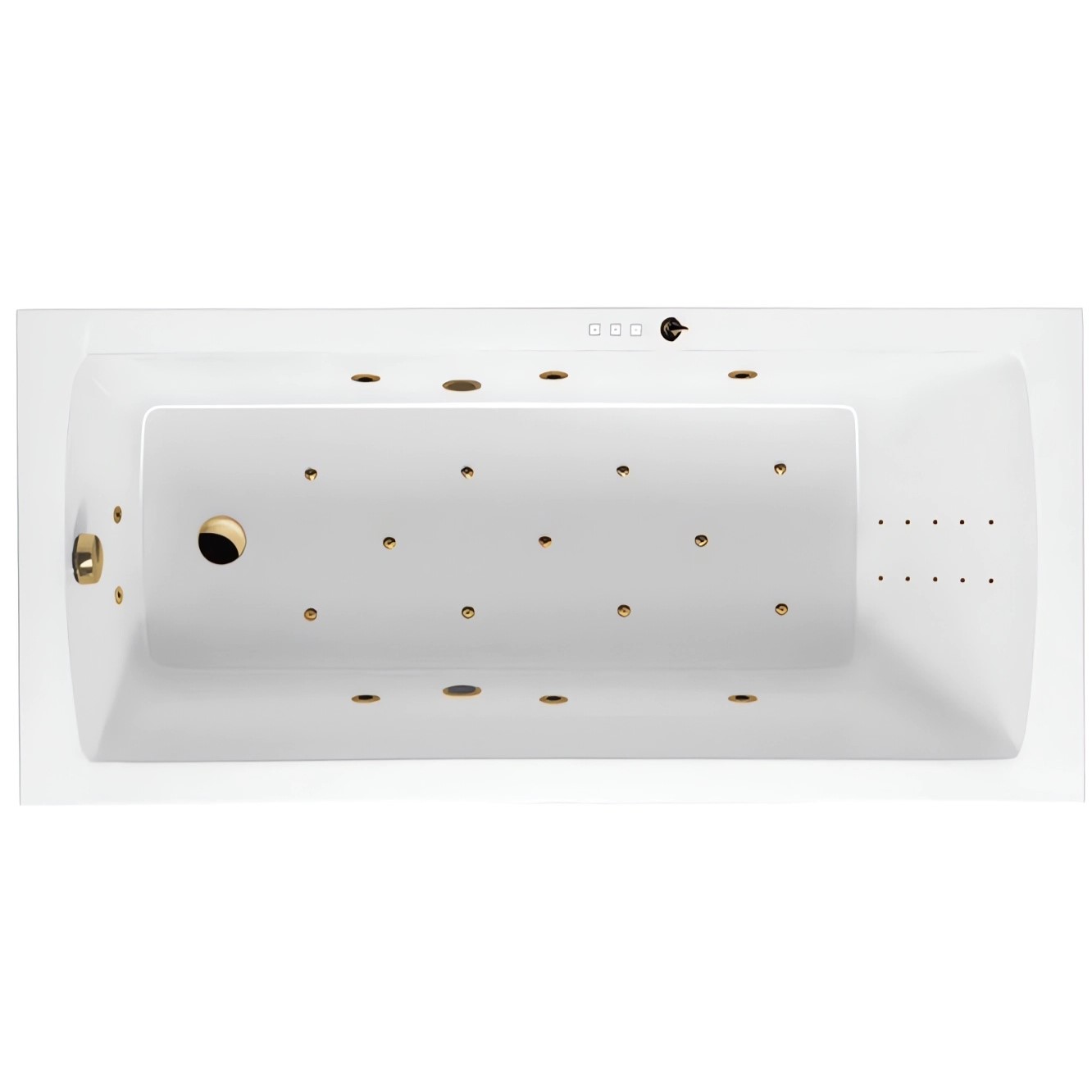 Ванна гидромассажная Excellent Aquaria Ultra Nano WAEX.AQU15.ULTRANANO.GL 150x70 (золото), на каркасе, со сливом-переливом