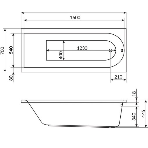 Ванна гидромассажная встраиваемая Excellent Aurum Slim AERO WAEX.AUR17S.AERO.CR 170x70 (белый глянцевый, хром), каркас, слив-перелив
