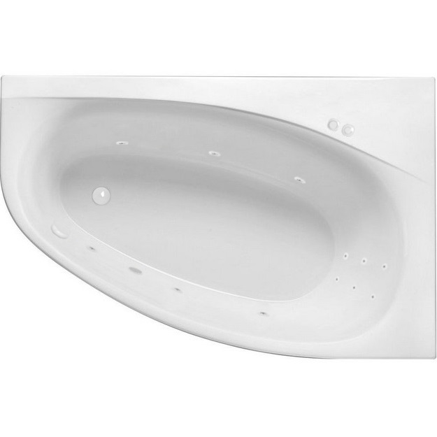 Ванна гидромассажная Excellent Kameleon LINE WAEX.KMP17.LINE.WH 170x110 (белый глянцевый), каркас, слив-перелив, правая