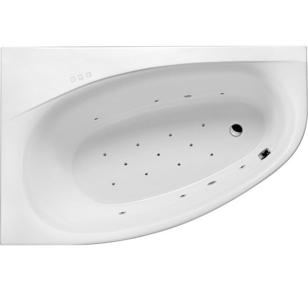 Ванна гидромассажная Excellent Kameleon RELAX WAEX.KML17.RELAX.CR 170x110 (белый глянцевый, хром), каркас, слив- перелив, левая