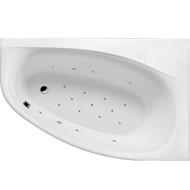 Ванна гидромассажная Excellent Kameleon RELAX WAEX.KMP17.RELAX.CR 170x110 (белый глянцевый, хром), каркас, слив- перелив, правая