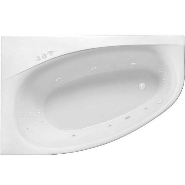 Ванна гидромассажная Excellent Kameleon SMART WAEX.KML17.SMART.WH 170x110 (белый глянцевый), каркас, слив-перелив, левая