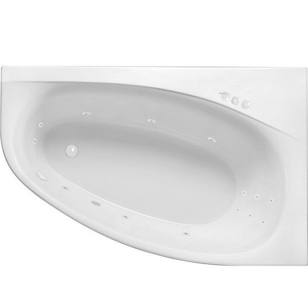 Ванна гидромассажная Excellent Kameleon SMART WAEX.KMP17.SMART.WH 170x110 (белый глянцевый), каркас, слив-перелив, правая