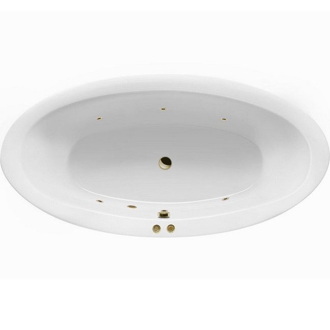 Ванна гидромассажная Excellent Lumina SOFT WAEX.LUM19.SOFT.BR 190x95 (белый глянцевый, бронза), каркас, слив-перелив