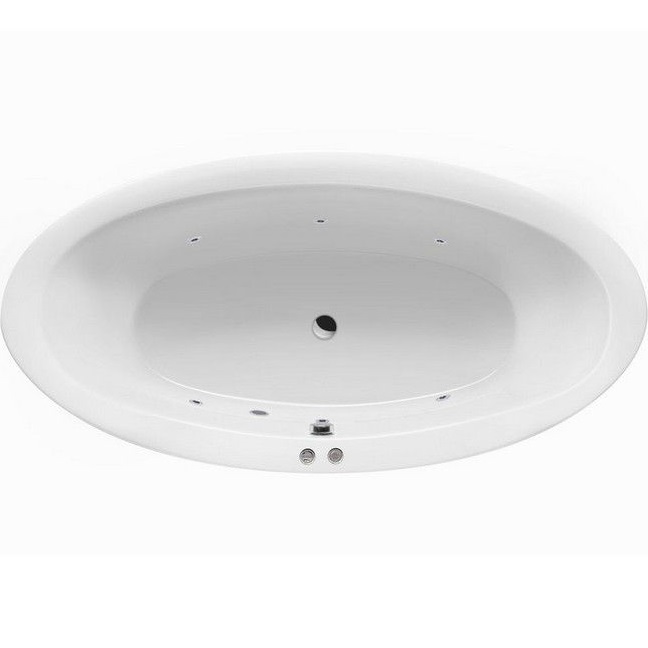 Ванна гидромассажная Excellent Lumina SOFT WAEX.LUM19.SOFT.CR 190x95 (белый глянцевый, хром), каркас, слив-перелив