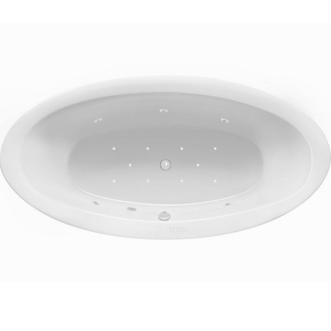 Ванна гидромассажная Excellent Lumina RELAX WAEX.LUM19.RELAX.WH 190x95 (белый глянцевый), каркас, слив-перелив