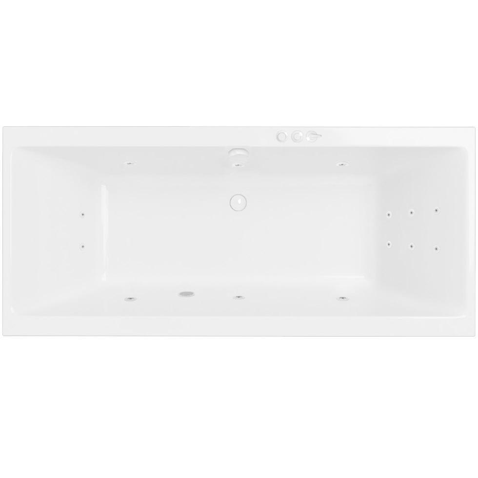 Ванна гидромассажная Excellent Pryzmat SMART WAEX.PRY19.SMART.WH 190x90 (белый глянцевый), каркас, слив-перелив