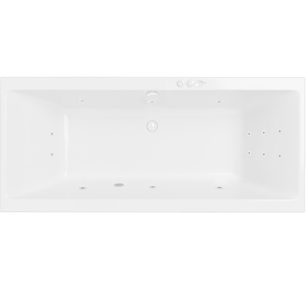 Ванна гидромассажная Excellent Pryzmat SMART WAEX.PRY20.SMART.WH 200x90 (белый глянцевый), каркас, слив-перелив