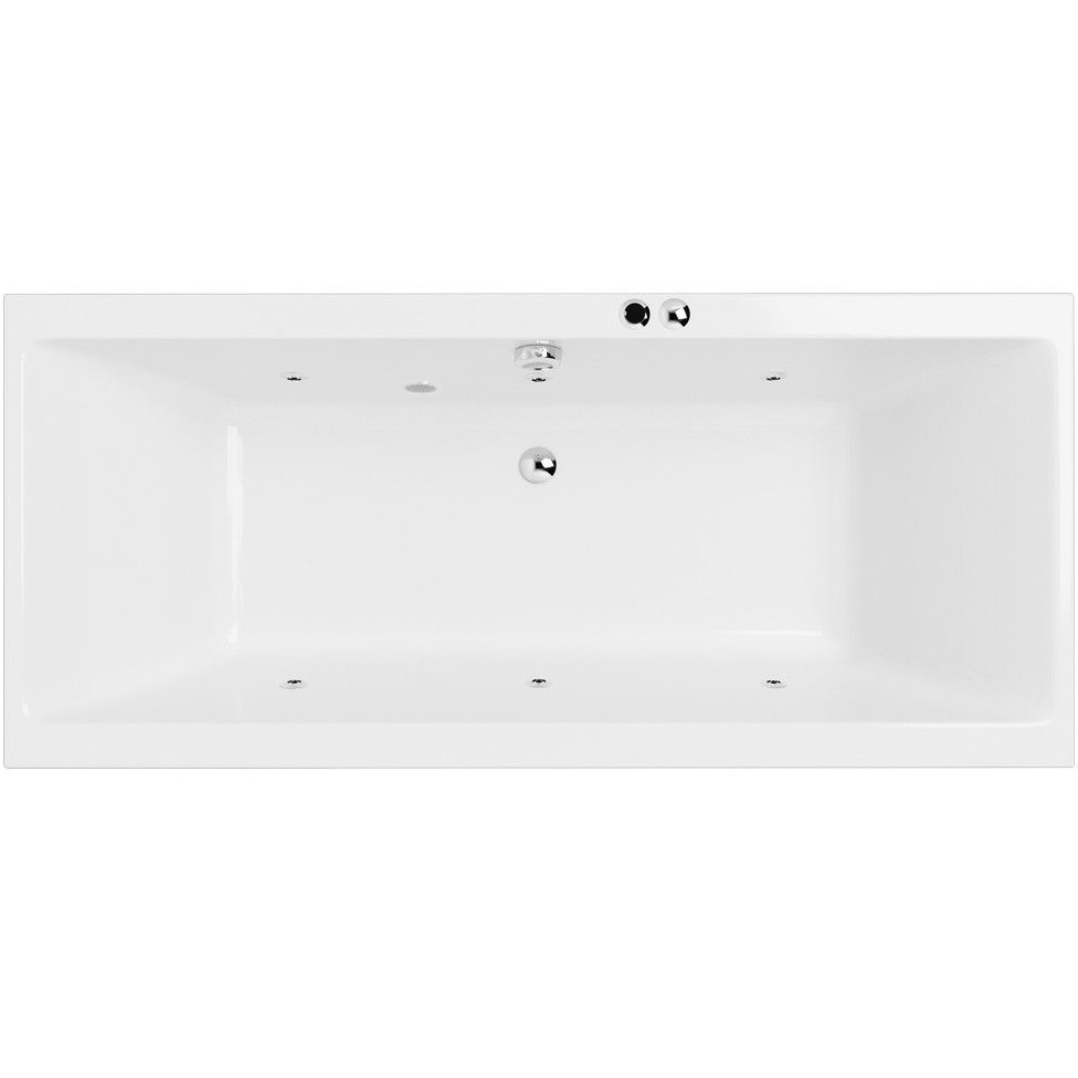 Ванна гидромассажная Excellent Pryzmat SOFT WAEX.PRY16.SOFT.CR 160x75 (белый глянцевый, хром), каркас, слив-перелив