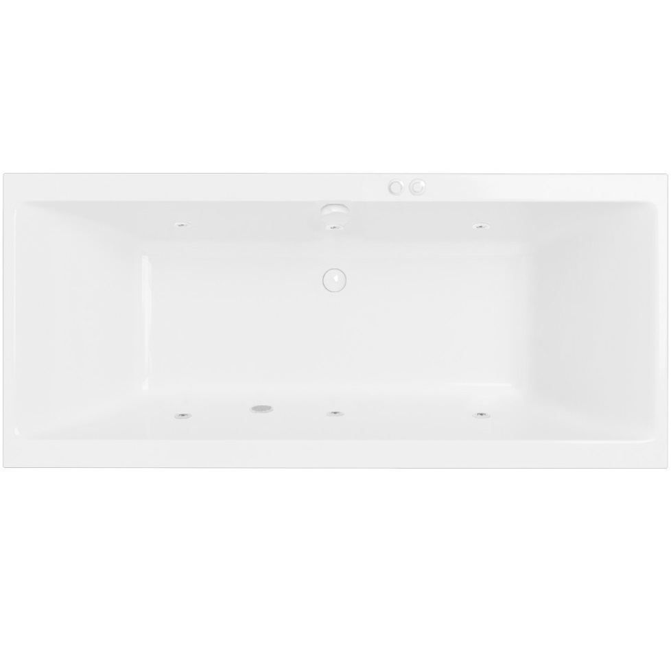 Ванна гидромассажная Excellent Pryzmat SOFT WAEX.PRY16.SOFT.WH 160x75 (белый глянцевый), каркас, слив-перелив
