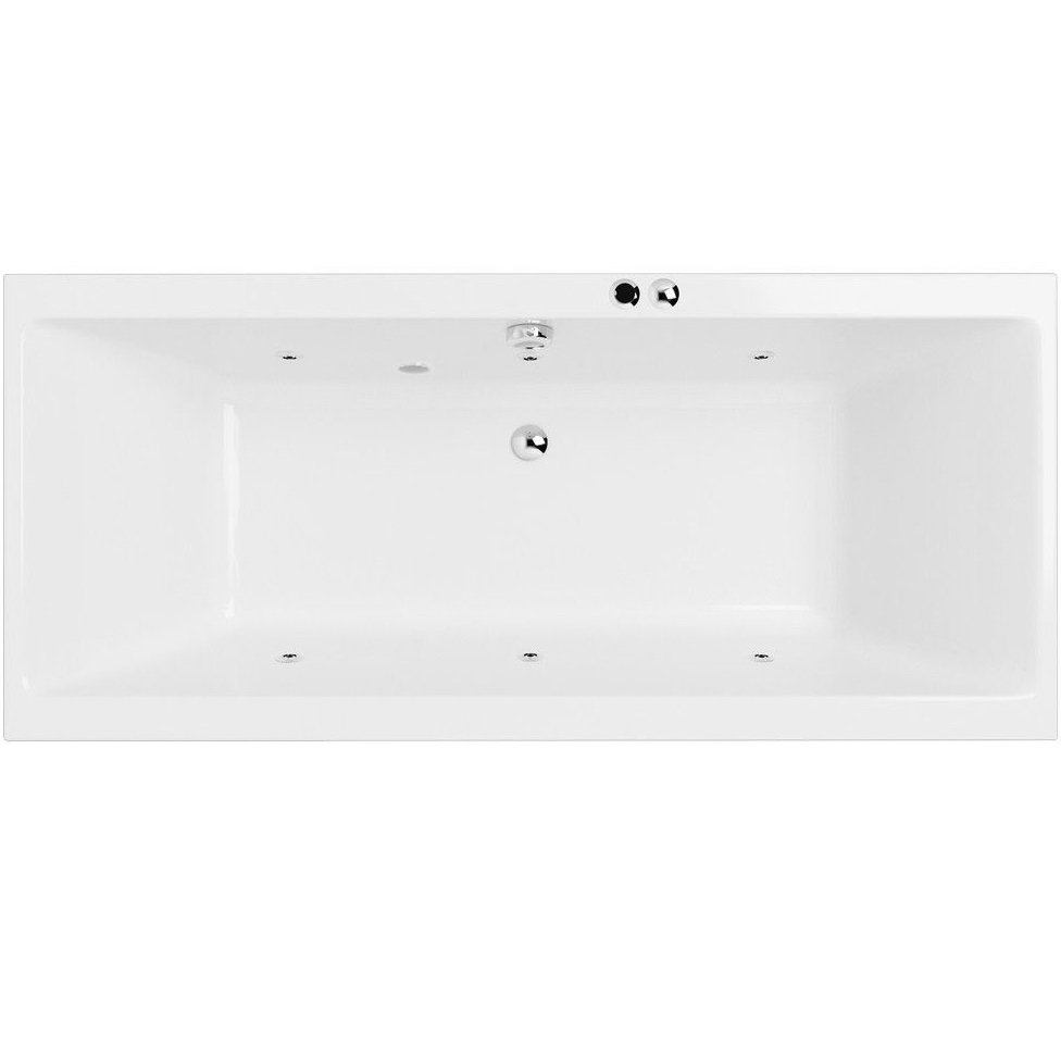 Ванна гидромассажная Excellent Pryzmat SOFT WAEX.PRY20.SOFT.CR 200x90 (белый глянцевый, хром), каркас, слив-перелив