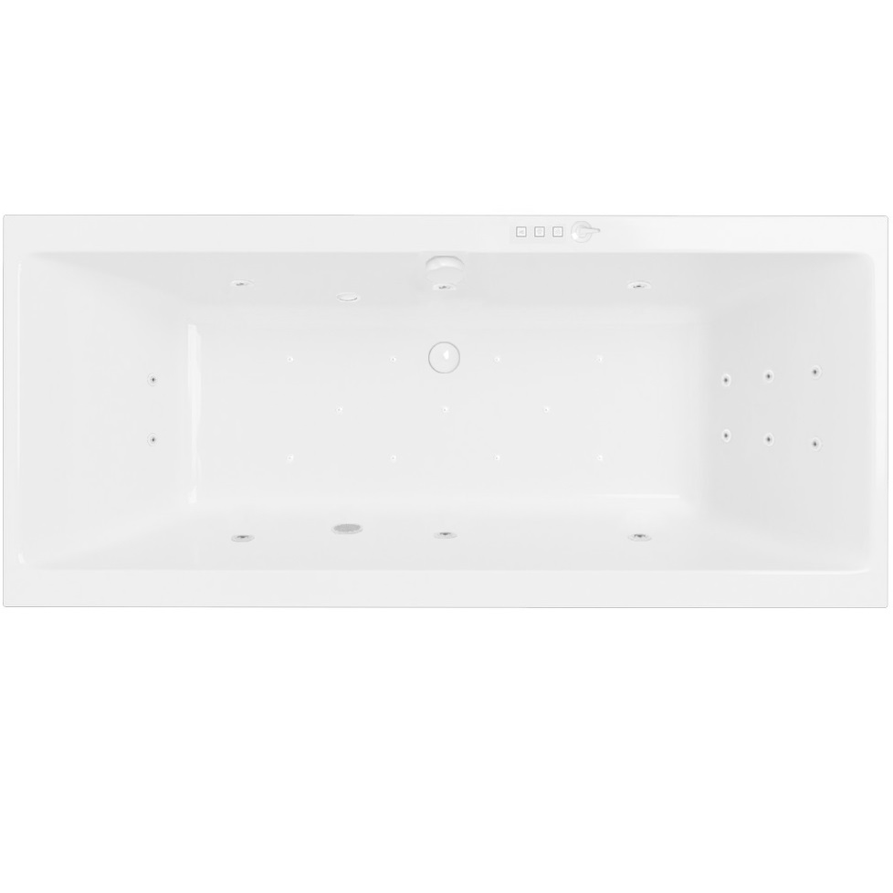 Ванна гидромассажная Excellent Pryzmat ULTRA WAEX.PRY16.ULTRA.WH 160x75 (белый глянцевый), каркас, слив-перелив