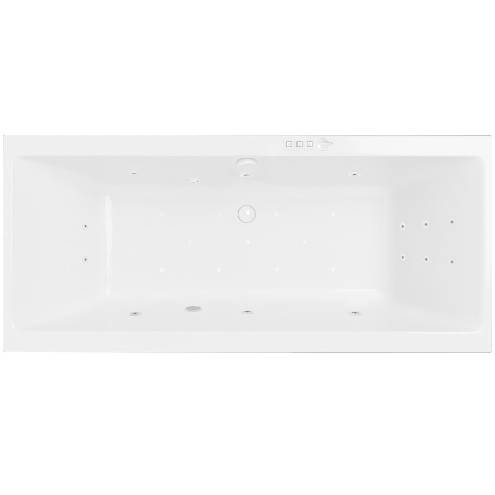 Ванна гидромассажная Excellent Pryzmat ULTRA WAEX.PRY18.ULTRA.WH 180x80 (белый глянцевый), каркас, слив-перелив