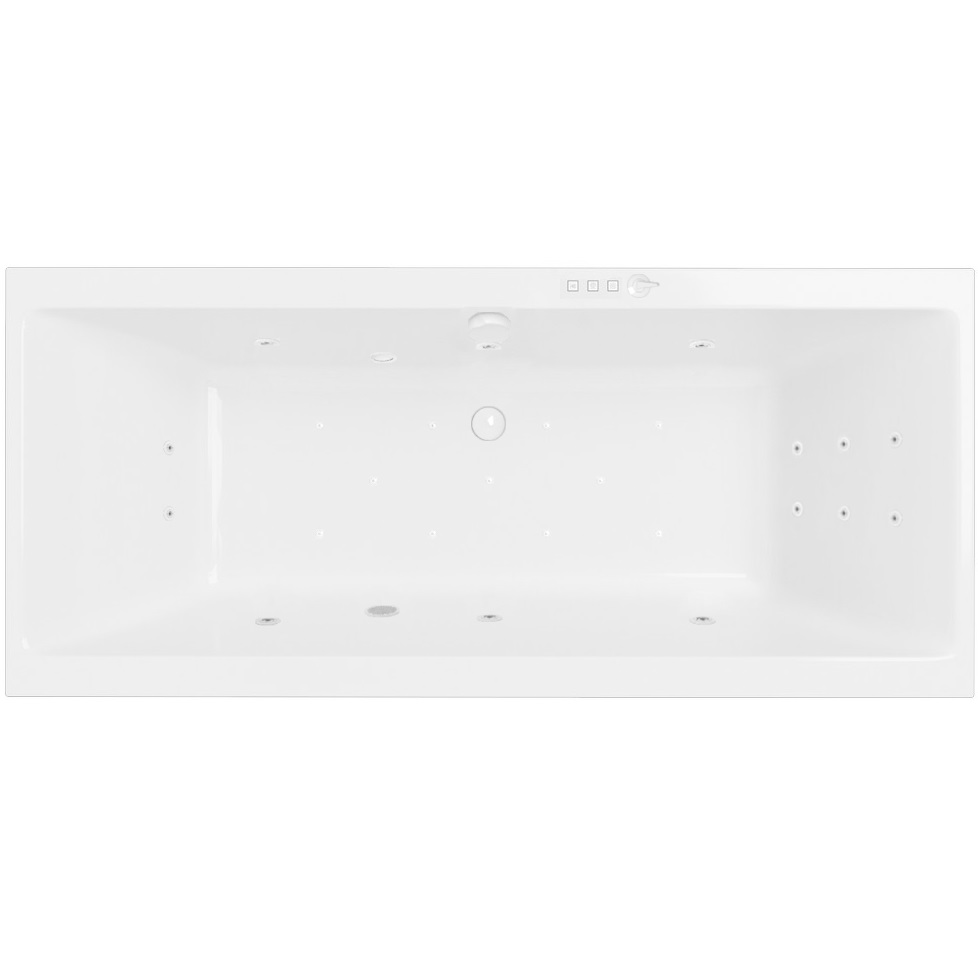 Ванна гидромассажная Excellent Pryzmat ULTRA WAEX.PRY19.ULTRA.WH 190x90 (белый глянцевый), каркас, слив-перелив