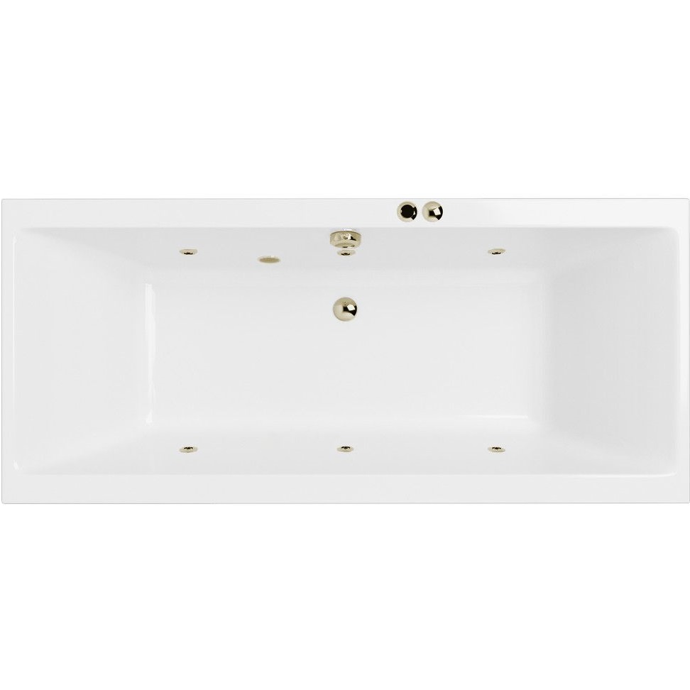 Ванна гидромассажная Excellent Pryzmat SOFT WAEX.PRY19.SOFT.BR 190x90 (белый глянцевый, бронзы),  каркас, слив-перелив