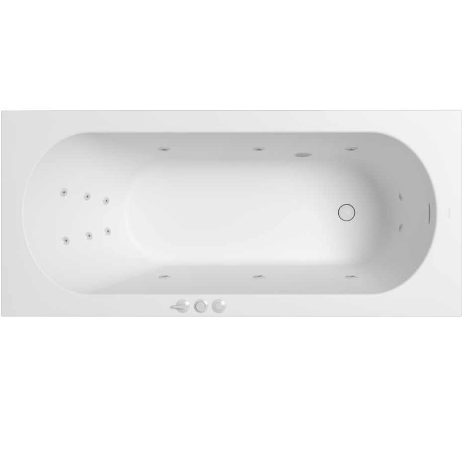 Ванна гидромассажная пристенная Whitecross Gin SMART 0217.170075.200.SMART.WH 170x75 (белый), иск. камень