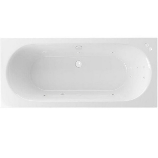 Ванна гидромассажная встраиваемая Excellent Oceana Slim LINE WAEX.OCE18S.LINE.WH 180x80 (белая глянцевая), каркас, слив-перелив