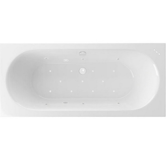 Ванна гидромассажная встраиваемая Excellent Oceana Slim RELAX WAEX.OCE18S.RELAX.WH 180x80 (белая глянцевая), каркас, слив-перелив