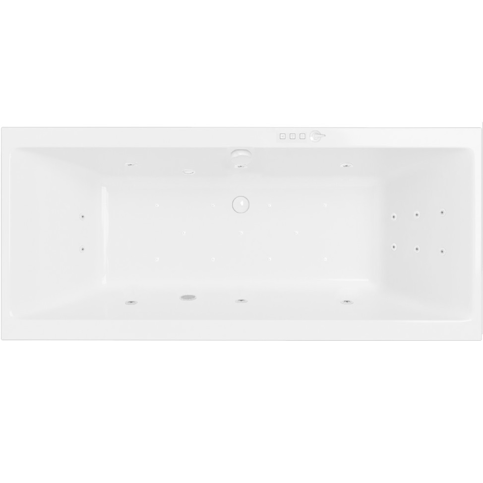 Ванна гидромассажная встраиваемая Excellent Pryzmat Slim ULTRA WAEX.PRY17S.ULTRA.WH 170x75 (белый глянцевый), каркас, слив-перелив
