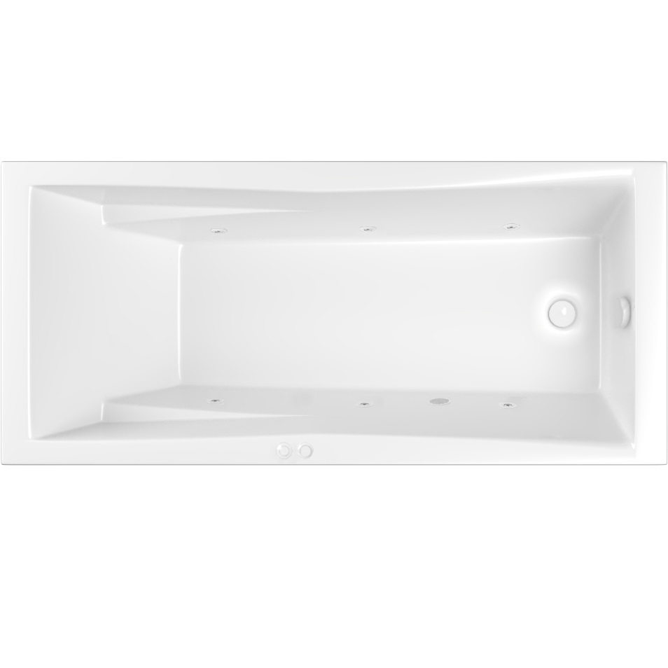 Ванна гидромассажная Whitecross Palace SOFT 0104.170075.100.SOFT.WH 170x75 (белый глянцевый), каркас, слив-перелив