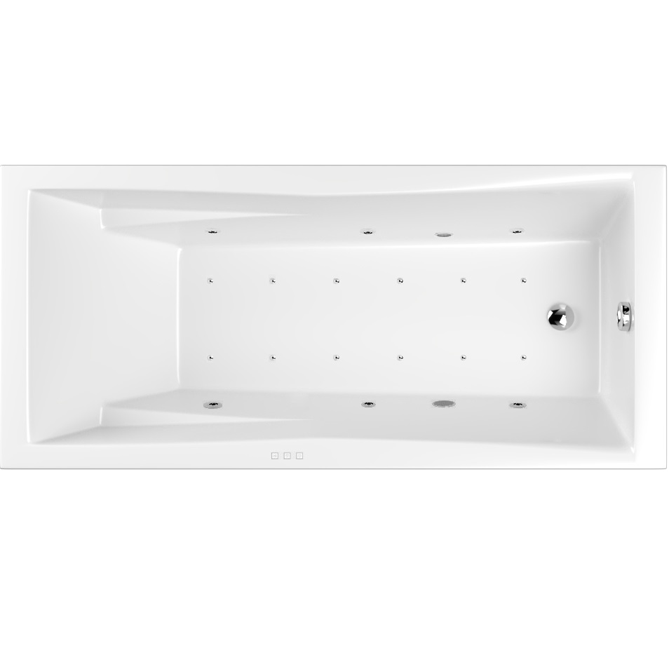 Ванна гидромассажная Whitecross Palace RELAX 0104.170075.100.RELAX.CR 170x75 (белый глянцевый, хром), каркас, слив-перелив