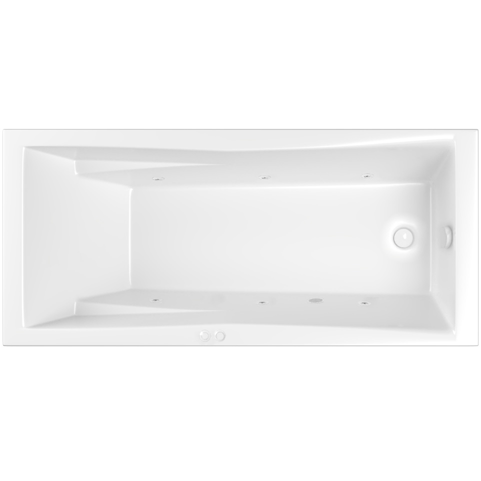 Ванна гидромассажная Whitecross Palace SOFT 0104.180080.100.SOFT.WH 180x80 (белый глянцевый), каркас, слив-перелив