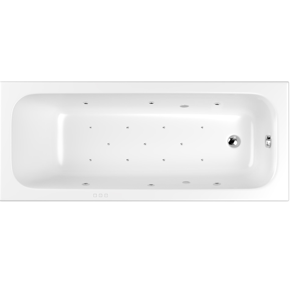 Ванна гидромассажная Whitecross Vibe RELAX 0105.170070.100.RELAX.CR 170x70 (белый глянцевый, хром), каркас, слив-перелив