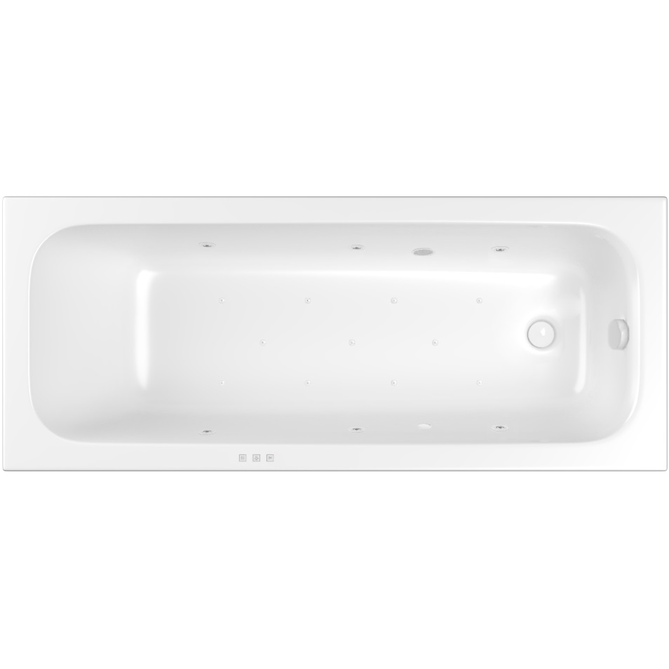 Ванна гидромассажная Whitecross Vibe RELAX 0105.170070.100.RELAX.WH 170x70 (белый глянцевый), каркас, слив-перелив