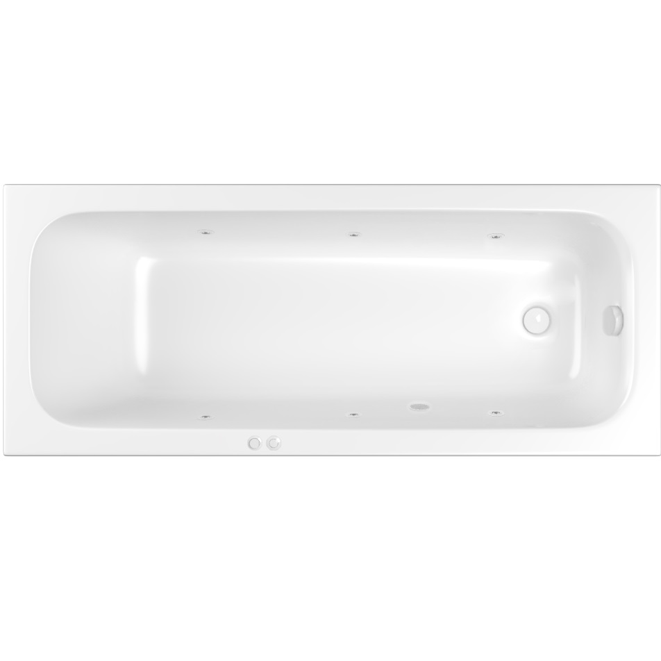 Ванна гидромассажная Whitecross Vibe SOFT 0105.170070.100.SOFT.WH 170x70 (белый глянцевый), каркас, слив-перелив