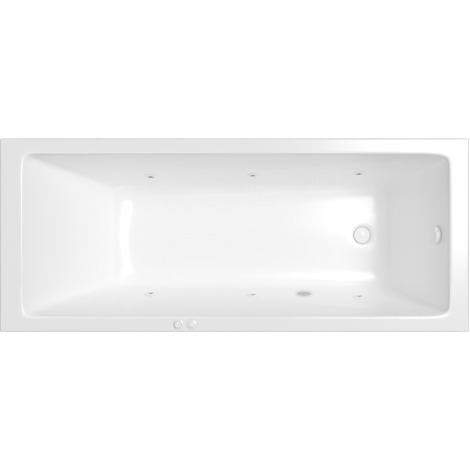 Ванна гидромассажная Whitecross Wave SOFT 0101.170070.100.SOFT.WH 170x70 (белый глянцевый), каркас, слив-перелив