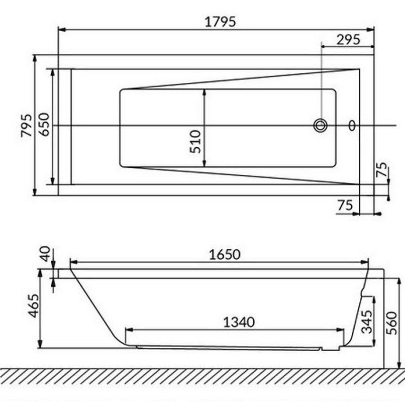 Ванна гидромассажная Whitecross Wave SOFT 0111.160080.100.SOFT.WH 180x80 (белый глянцевый), каркас, слив-перелив