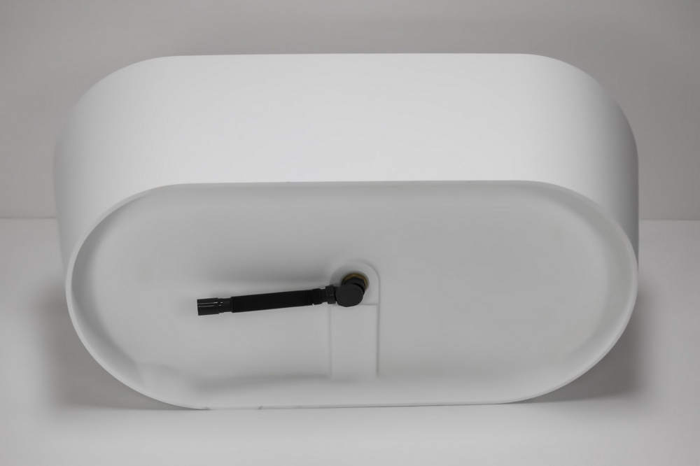 Ванна отдельностоящая Abber Stein AS9605 170x80x58 (белый), слив-перелив, иск.камень