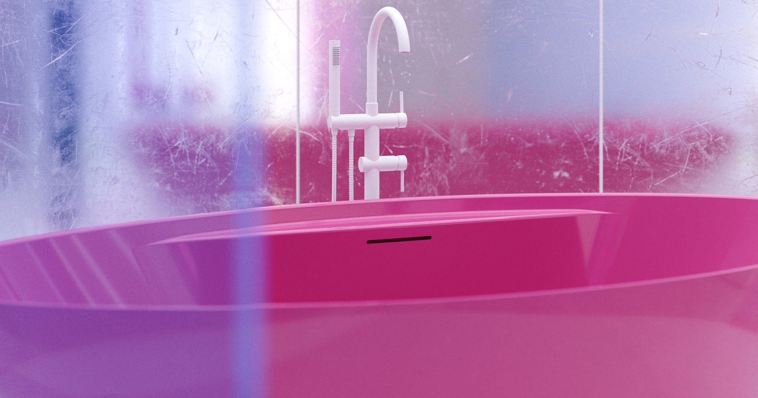 Ванна отдельностоящая Salini Diva S-Sense 102211GF 178x85.5x60 (покраска RAL полностью, глянцевый), донный клапан, сифон, слив-перелив