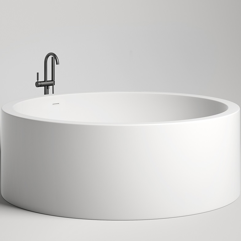 Ванна отдельностоящая Salini S-Sense Isola 101111G 200x200x71 (белый глянцевый), донный клапан, сифон, слив-перелив