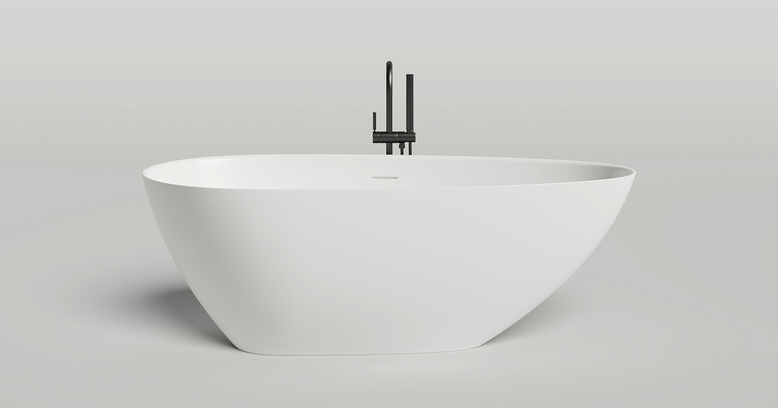 Ванна отдельностоящая Salini S-Sense Paola 1015104G 172x82.5x60 (белый глянцевый), донный клапан, сифон, слив-перелив