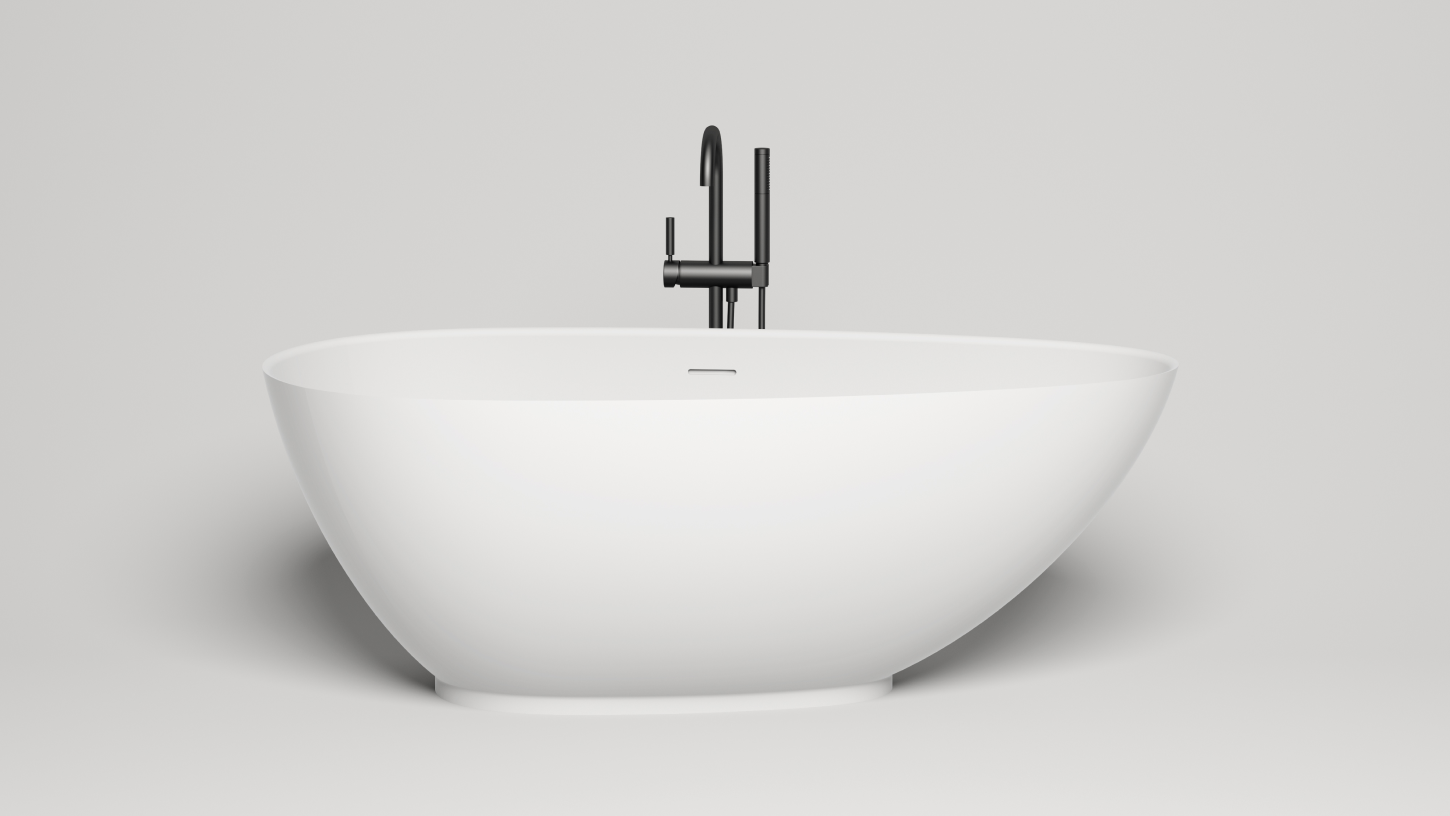 Ванна отдельностоящая Salini S-Sense Paola 101511G 160x77x57 (белый глянцевый), донный клапан, сифон, слив-перелив