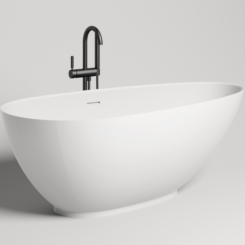 Ванна отдельностоящая Salini S-Sense Paola 101512G 172x82,5x62,2 (белый глянцевый), донный клапан, сифон, слив-перелив